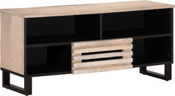 vidaXL - Tv-meubel - 100x34x46 - cm - massief - mangohout