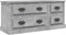 vidaXL - Tv-meubel - 100x35,5x45 - cm - bewerkt - hout - betongrijs