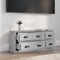 vidaXL - Tv-meubel - 100x35,5x45 - cm - bewerkt - hout - betongrijs