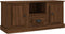 vidaXL - Tv-meubel - 100x35,5x45 - cm - bewerkt - hout - bruin - eikenkleur