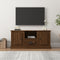 vidaXL - Tv-meubel - 100x35,5x45 - cm - bewerkt - hout - bruin - eikenkleur