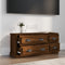 vidaXL - Tv-meubel - 100x35,5x45 - cm - bewerkt - hout - bruin - eikenkleur