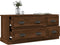 vidaXL - Tv-meubel - 100x35,5x45 - cm - bewerkt - hout - bruin - eikenkleur
