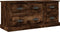 vidaXL - Tv-meubel - 100x35,5x45 - cm - bewerkt - hout - gerookt - eikenkleurig