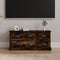 vidaXL - Tv-meubel - 100x35,5x45 - cm - bewerkt - hout - gerookt - eikenkleurig