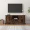 vidaXL - Tv-meubel - 100x35,5x45 - cm - bewerkt - hout - gerookt - eikenkleurig