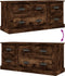 vidaXL - Tv-meubel - 100x35,5x45 - cm - bewerkt - hout - gerookt - eikenkleurig