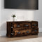 vidaXL - Tv-meubel - 100x35,5x45 - cm - bewerkt - hout - gerookt - eikenkleurig
