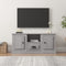 vidaXL - Tv-meubel - 100x35,5x45 - cm - bewerkt - hout - grijs - sonoma - eikenkleurig