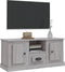 vidaXL - Tv-meubel - 100x35,5x45 - cm - bewerkt - hout - grijs - sonoma - eikenkleurig