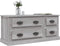 vidaXL - Tv-meubel - 100x35,5x45 - cm - bewerkt - hout - grijs - sonoma - eikenkleurig