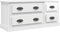 vidaXL - Tv-meubel - 100x35,5x45 - cm - bewerkt - hout - hoogglans - wit
