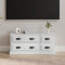 vidaXL - Tv-meubel - 100x35,5x45 - cm - bewerkt - hout - hoogglans - wit