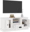 vidaXL - Tv-meubel - 100x35,5x45 - cm - bewerkt - hout - hoogglans - wit