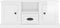vidaXL - Tv-meubel - 100x35,5x45 - cm - bewerkt - hout - hoogglans - wit