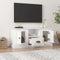 vidaXL - Tv-meubel - 100x35,5x45 - cm - bewerkt - hout - hoogglans - wit