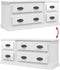 vidaXL - Tv-meubel - 100x35,5x45 - cm - bewerkt - hout - hoogglans - wit