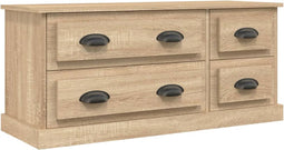 vidaXL - Tv-meubel - 100x35,5x45 - cm - bewerkt - hout - sonoma - eikenkleurig