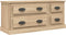 vidaXL - Tv-meubel - 100x35,5x45 - cm - bewerkt - hout - sonoma - eikenkleurig
