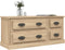vidaXL - Tv-meubel - 100x35,5x45 - cm - bewerkt - hout - sonoma - eikenkleurig