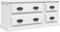 vidaXL - Tv-meubel - 100x35,5x45 - cm - bewerkt - hout - wit