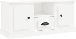vidaXL - Tv-meubel - 100x35,5x45 - cm - bewerkt - hout - wit