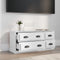 vidaXL - Tv-meubel - 100x35,5x45 - cm - bewerkt - hout - wit