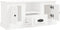 vidaXL - Tv-meubel - 100x35,5x45 - cm - bewerkt - hout - wit