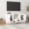 vidaXL - Tv-meubel - 100x35,5x45 - cm - bewerkt - hout - wit