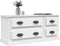 vidaXL - Tv-meubel - 100x35,5x45 - cm - bewerkt - hout - wit