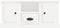 vidaXL - Tv-meubel - 100x35,5x45 - cm - bewerkt - hout - wit