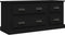 vidaXL - Tv-meubel - 100x35,5x45 - cm - bewerkt - hout - zwart