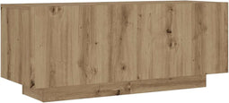 vidaXL - Tv-meubel - 100x35x40 - cm - bewerkt - hout - artisanaal - eikenkleurig