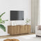 vidaXL - Tv-meubel - 100x35x40 - cm - bewerkt - hout - artisanaal - eikenkleurig