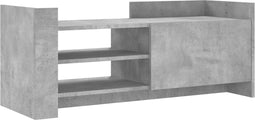 vidaXL - Tv-meubel - 100x35x40 - cm - bewerkt - hout - betongrijs