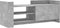 vidaXL - Tv-meubel - 100x35x40 - cm - bewerkt - hout - betongrijs