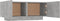 vidaXL - Tv-meubel - 100x35x40 - cm - bewerkt - hout - betongrijs