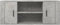 vidaXL - Tv-meubel - 100x35x40 - cm - bewerkt - hout - betongrijs