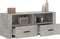 vidaXL - Tv-meubel - 100x35x40 - cm - bewerkt - hout - betongrijs