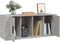 vidaXL - Tv-meubel - 100x35x40 - cm - bewerkt - hout - betongrijs