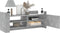 vidaXL - Tv-meubel - 100x35x40 - cm - bewerkt - hout - betongrijs