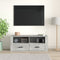 vidaXL - Tv-meubel - 100x35x40 - cm - bewerkt - hout - betongrijs