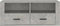 vidaXL - Tv-meubel - 100x35x40 - cm - bewerkt - hout - betongrijs
