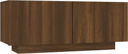 vidaXL - Tv-meubel - 100x35x40 - cm - bewerkt - hout - bruin - eikenkleur
