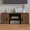 vidaXL - Tv-meubel - 100x35x40 - cm - bewerkt - hout - bruin - eikenkleur