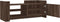 vidaXL - Tv-meubel - 100x35x40 - cm - bewerkt - hout - bruin - eikenkleur