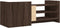 vidaXL - Tv-meubel - 100x35x40 - cm - bewerkt - hout - bruin - eikenkleur