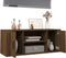 vidaXL - Tv-meubel - 100x35x40 - cm - bewerkt - hout - bruin - eikenkleur