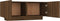 vidaXL - Tv-meubel - 100x35x40 - cm - bewerkt - hout - bruin - eikenkleur