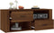 vidaXL - Tv-meubel - 100x35x40 - cm - bewerkt - hout - bruin - eikenkleur